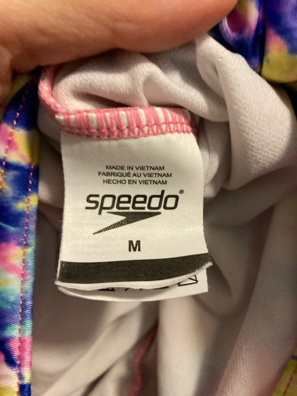 Speedo Girls Multi-Color Tie-Dye One Piece Swimsuit
